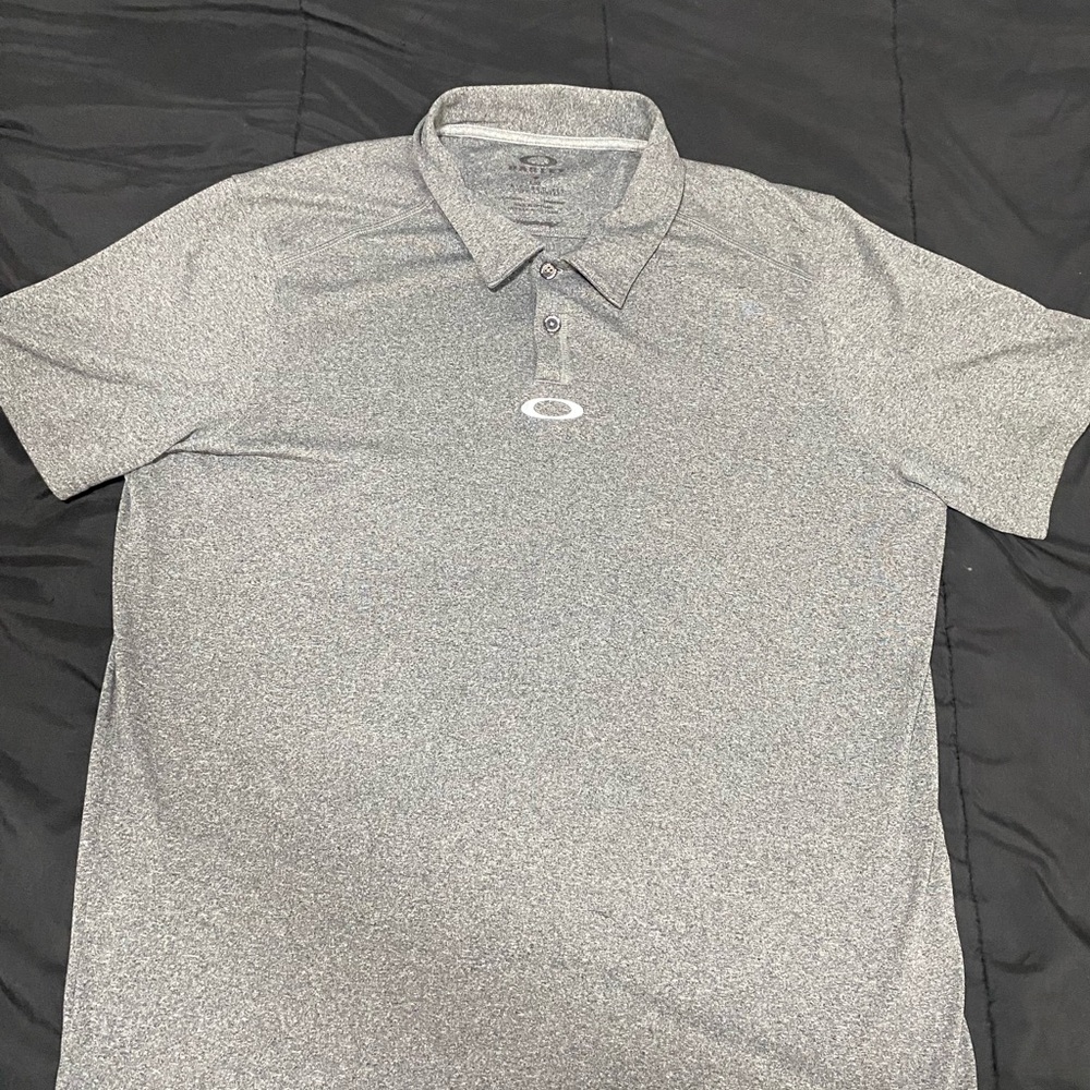 Oakley Heather Gray Polo Shirt for Men